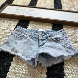 Buckle BKE Stella Stretch Short Women's Blue Distressed